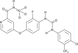 Regorafenib-<wbr/><sup>13</sup>C-d<sub>3</sub>