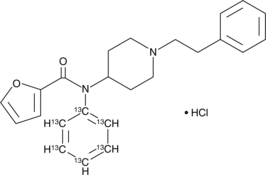 Furanyl fentanyl-<sup>13</sup>C<sub>6</sub> (hydrochloride)