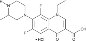Lomefloxacin (hydro<wbr/>chloride)