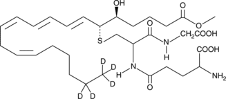 Leukotriene C<sub>4</sub>-<wbr/>d<sub>5</sub> methyl ester